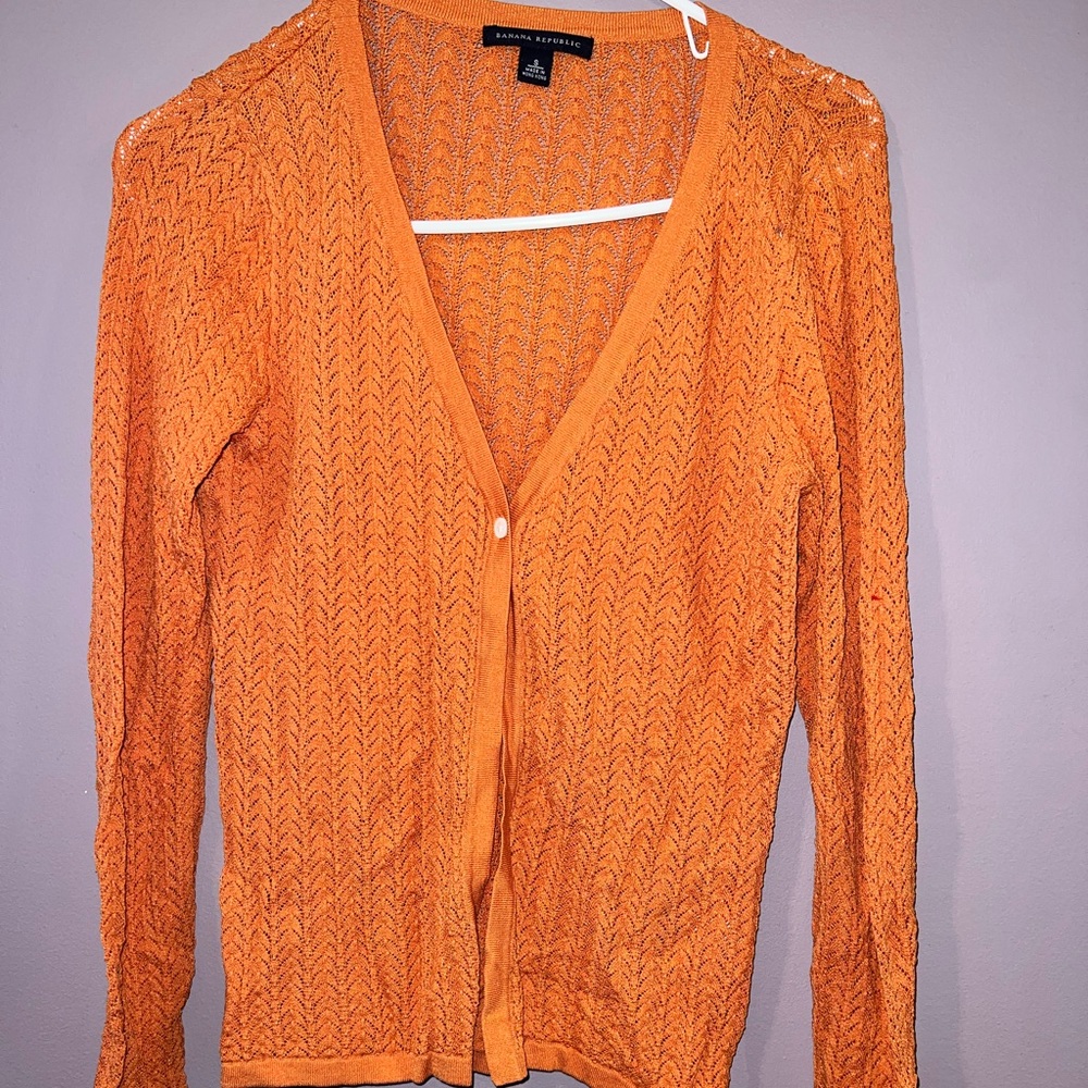 Orange cardigan